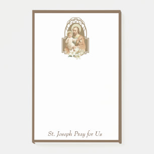 St Joseph babyJesus traditionell katolik Post-it Block
