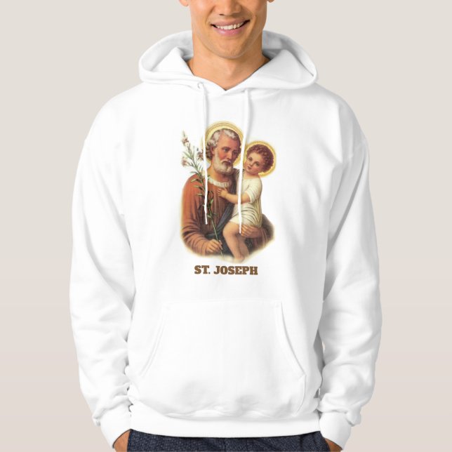 St Joseph barn Jesus Hoodie (Framsida)