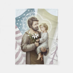 St Joseph beskyddandet Fleecefilt
