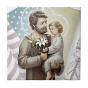 St Joseph beskyddandet Kakelplatta