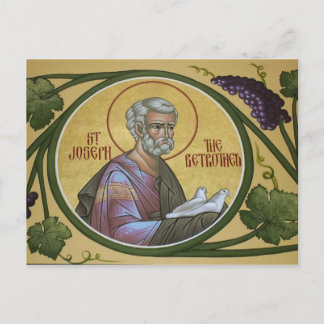 St Joseph Betrothed Prayer Card Vykort