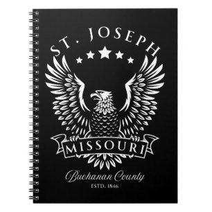 St. Joseph Buchanan County Missouri Vintage Eagle Anteckningsbok