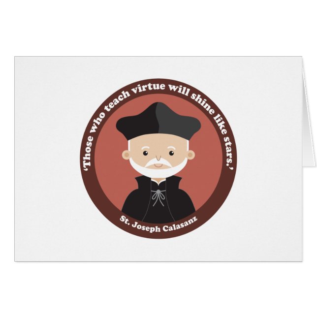 St. Joseph Calasanz Hälsningskort (Framsidan Horizontal)