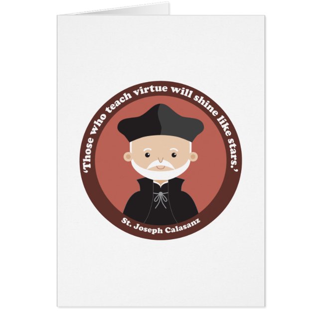St. Joseph Calasanz Hälsningskort (Framsidan)
