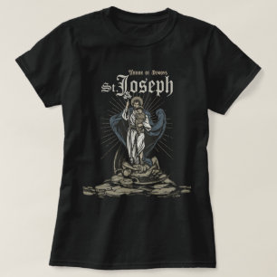 St Joseph Catholie Saint Joseph Terror of Demons T Shirt