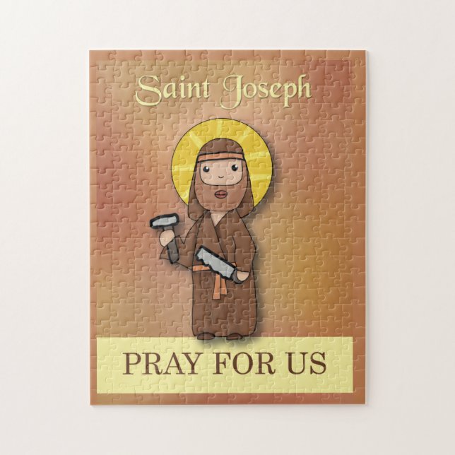St Joseph Catholik Feast Saints Day Pray for Us Pussel (Vertikal)