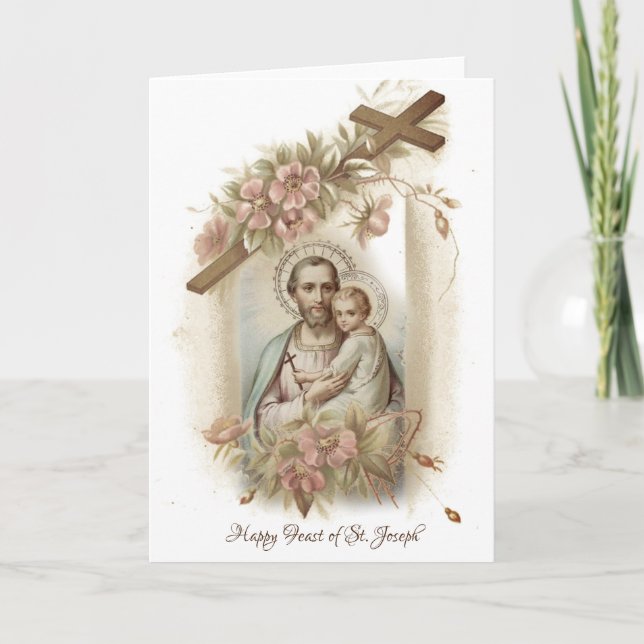 St. Joseph Child Jesus Feast Day Kort (Framsida)