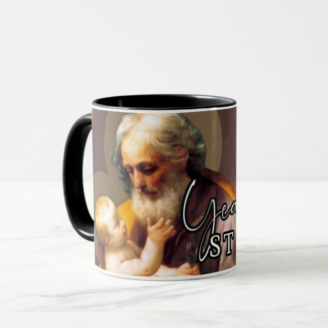 St. Joseph Child Jesus katolska Religiösan Mugg (Framsida vänster)