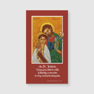 St Joseph & Child Jesus Prayer Magnet
