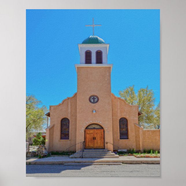 St. Joseph Church, Cerrillos, New mexico Poster (Framsidan)