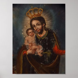 St Joseph Crowned med Infant Jesus Poster