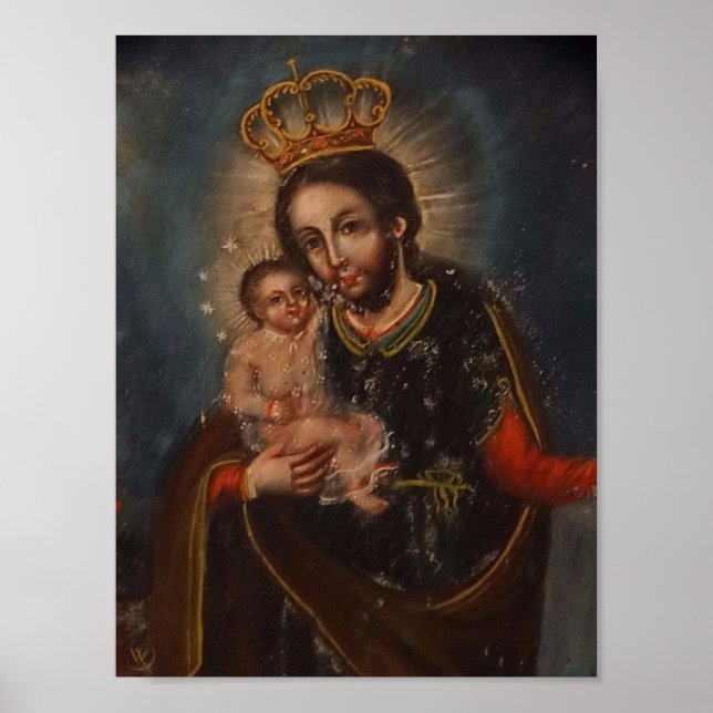 St Joseph Crowned med Infant Jesus Poster (Framsidan)
