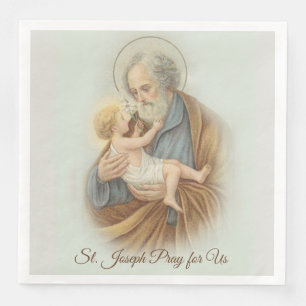 St. Joseph Day Child Jesus Feast Day Pappersservett