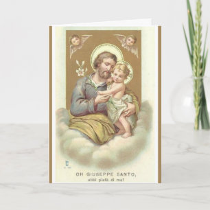 St. Joseph FARS DAG Änglar Lilja Kort