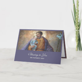 St. Joseph Fars dag Jesus Religiösa Card Kort