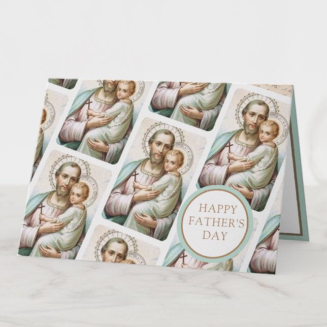 St. Joseph Fars dag katolskt Religiösa Card Kort (Skapare uppladdad)