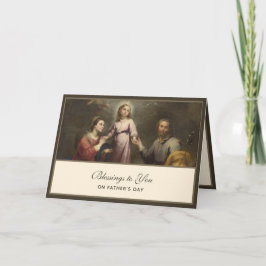 St. Joseph Fars dag katolskt Religiösa Card Kort