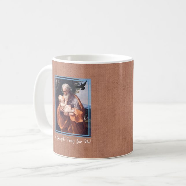 St Joseph Feast Day med Infant Jesus Kaffemugg (Framsida vänster)