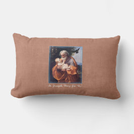 St Joseph Feast Day med Infant Jesus Lumbarkudde