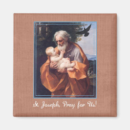 St Joseph Feast Day med Infant Jesus Magnet