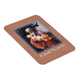 St Joseph Feast Day med Infant Jesus Magnet