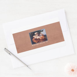 St Joseph Feast Day med Infant Jesus Rektangulärt Klistermärke