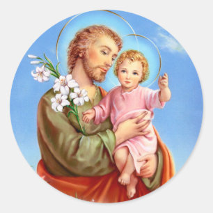 St Joseph festmåltiddag Runt Klistermärke