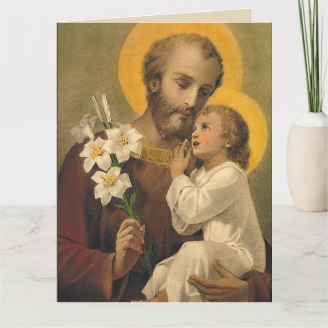 St Joseph födelsedagkort för speciell vän Kort (Framsida)