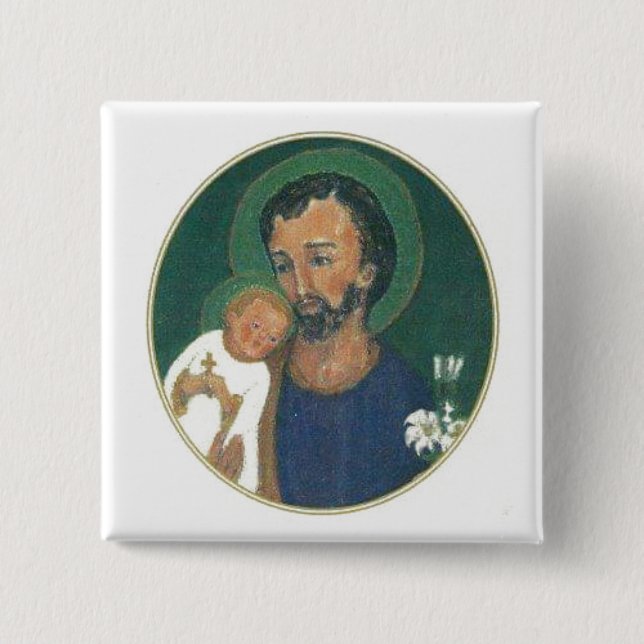 St. JOSEPH FÖR DESSA GÅNGER Knapp (Framsida)