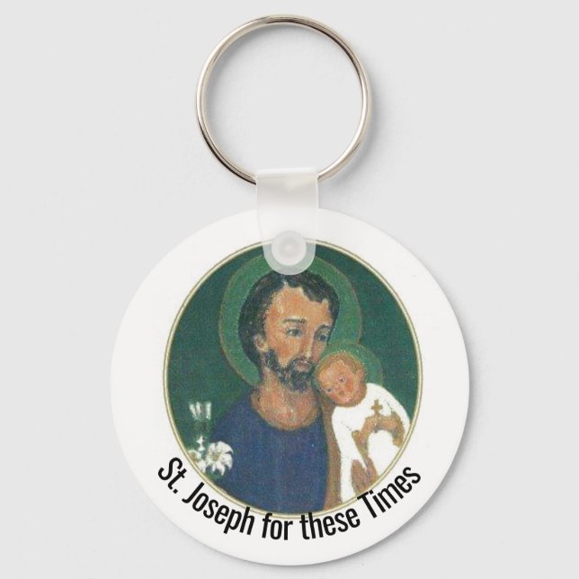 St Joseph för dessa tider Nyckelring (Framsida)