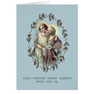 St Joseph fosterfar w/Jesus Hälsningskort
