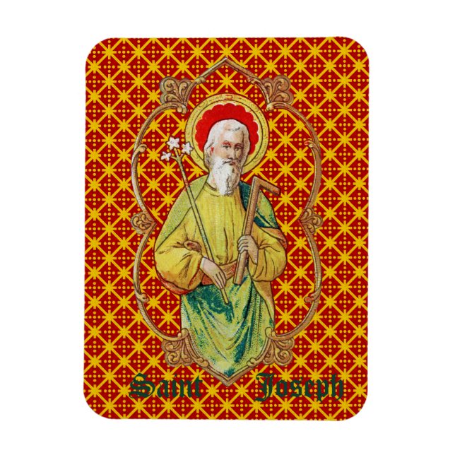 St. Joseph från ett handelskort (TC 01) Magnet (Vertikal)