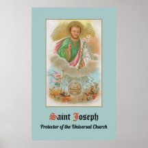 St. Joseph från ett "Pilgrimage Card" (B 01)