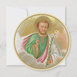 St. Joseph från ett "pilgrimage Card" (detaljerat,