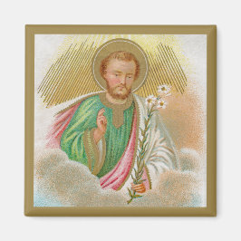 St. Joseph från ett "pilgrimage Card" (detaljerat, Magnet