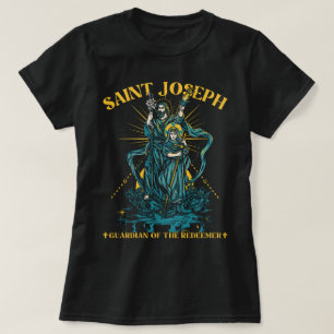 St Joseph Guardian från Redeemer Bible Verse T Shirt