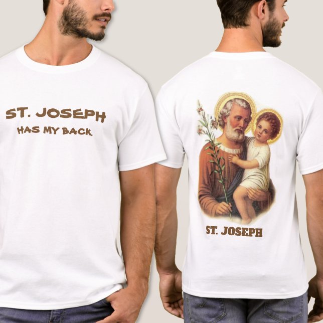 St. Joseph har min rygg T Shirt (Skapare uppladdad)