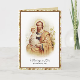 St. Joseph Jesus Fars dag katolska Religiösa C Kort