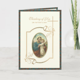 St. Joseph Jesus Fars dag katolska Religiösan Kort