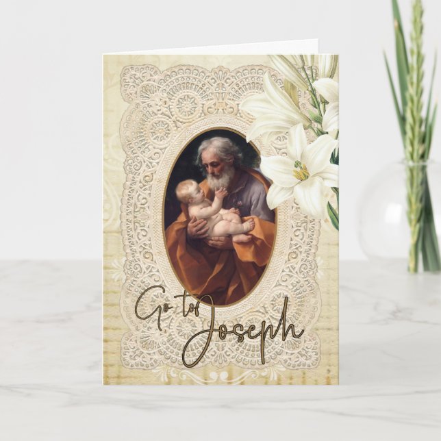 St. Joseph Jesus katolska Religiösan Pope Pius IX Helgkort (Framsida)