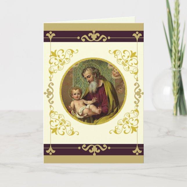 St. Joseph & Jesusbarnet FARS DAG Kort (Framsida)