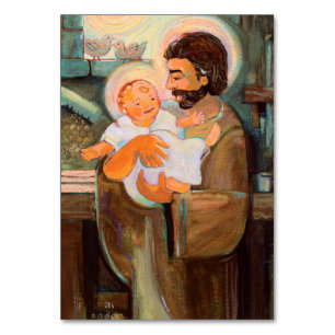 St. Joseph-katolskt bönekort Bordsnummer