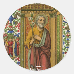 St. Joseph (KSC) Round Sticker Runt Klistermärke