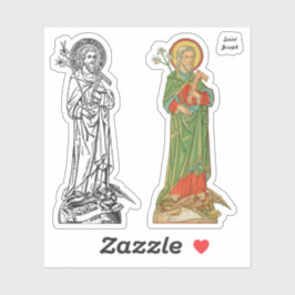 St. Joseph, kyrkans beskyddare - 2 annorlunda Klistermärken