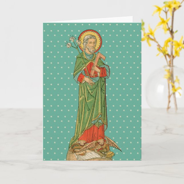 St. Joseph, kyrkans beskyddare (VVP 09) Kort (Gul blomma)