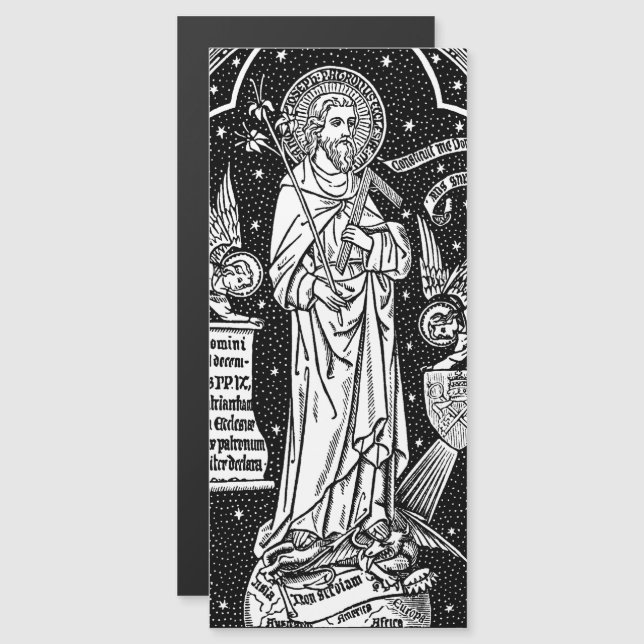 St. Joseph, kyrkans patron (Detail, DT 01) (Fram/baksida)