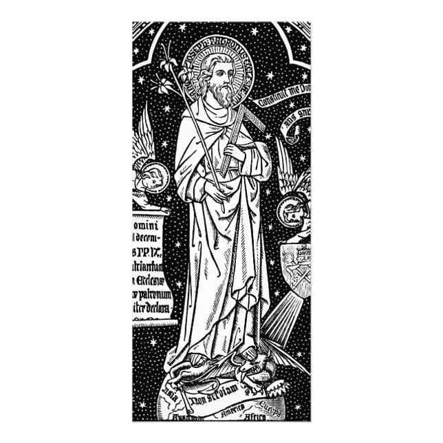 St. Joseph, kyrkans patron (Detail, DT 01) Reklamkort (Framsidan)
