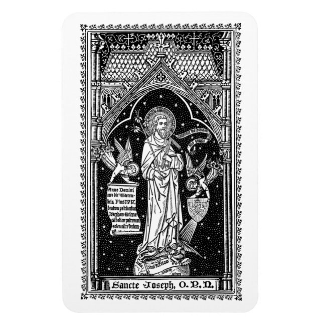 St. Joseph, kyrkans Patron (DT 01) Magnet (Vertikal)