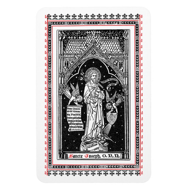 St. Joseph, kyrkans Patron (DT 01) Magnet (Vertikal)