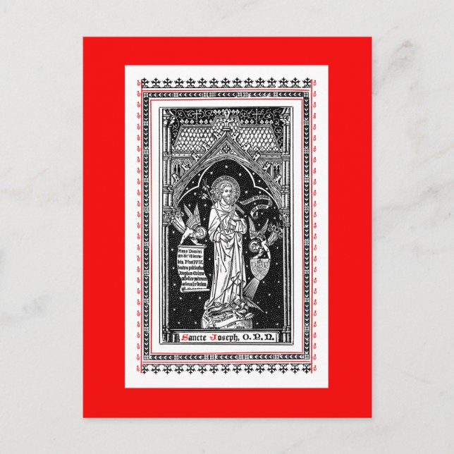 St. Joseph, kyrkans patron (DT 01) vykort (Framsida)